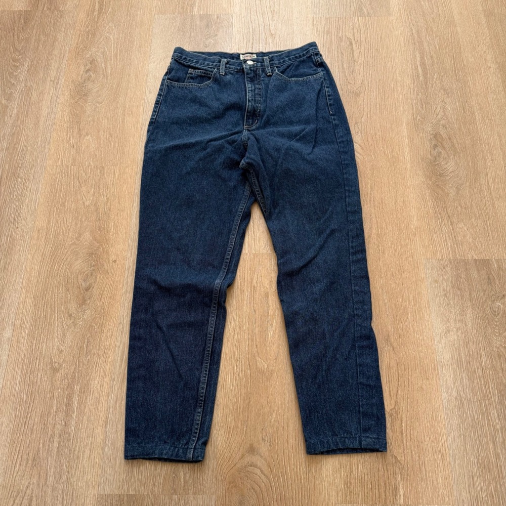 Vintage Guess Mom Jeans Womens 34 Dark Wash High Rise Tapered Made in USA